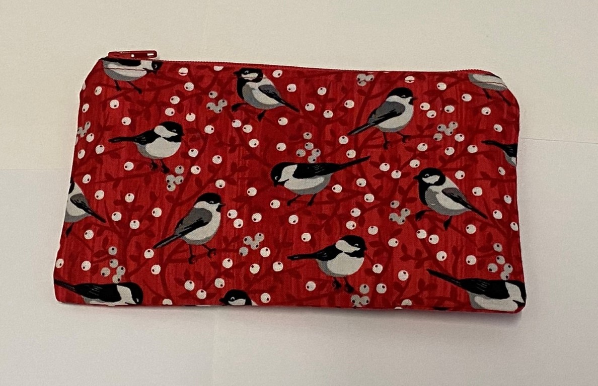 Birds, reindeer, and mice zipper pouches (25 May 2020)